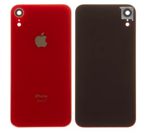 Задня панель корпусу для iPhone XR, червона + скло камери, small hole