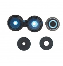 Стекло камеры для Xiaomi Redmi 13, черное, с рамкой