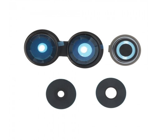 Стекло камеры для Xiaomi Redmi 13, черное, с рамкой