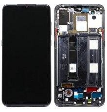 Дисплей для Xiaomi Mi 9, черный, с рамкой, High Copy (OLED), M1902F1G