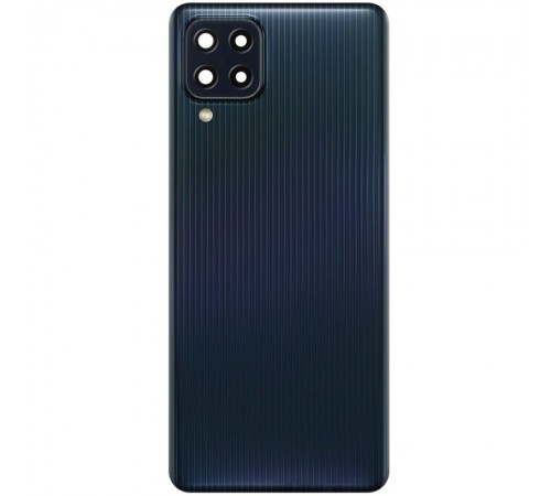 Задняя панель корпуса для Samsung M325 Galaxy M32, черная + стекло камеры