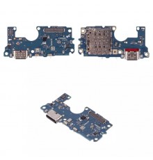 Шлейф для Motorola Moto G85 XT2427-3, коннектора зарядки, микрофона, плата зарядки, High Copy