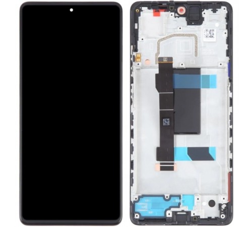 Дисплей для Xiaomi Redmi Note 12 Pro 5G, черный, с рамкой, Copy, (TFT)
