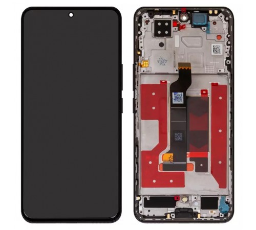 Дисплей для Huawei Honor 200, черный, с рамкой, Original (PRC), ELI-AN00, ELI-NX9