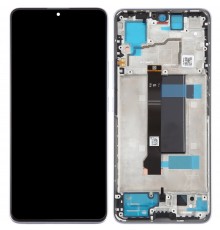 Дисплей для Xiaomi Poco X6, Redmi Note 13 Pro 5G, фиолетовый (Aurora Purple), с рамкой, Original (PRC)
