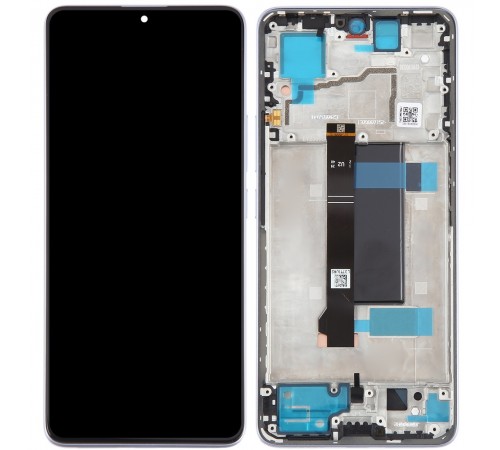 Дисплей для Xiaomi Poco X6, Redmi Note 13 Pro 5G, фіолетовий (Aurora Purple), з рамкою, Original (PRC)