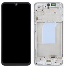 Дисплей для Samsung A266 Galaxy A26, белый (White), с рамкой, Original