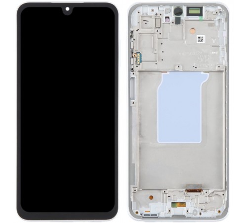 Дисплей для Samsung A266 Galaxy A26, белый (White), с рамкой, Original