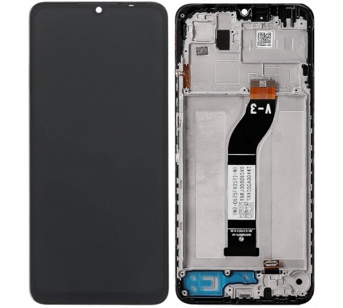 Дисплей для Xiaomi Poco C65, Redmi 13C, черный, с рамкой, Original (PRC), версия V-3