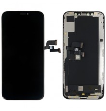 Дисплей для iPhone XS, черный, с рамкой, Original (PRC) (переклеено стекло)