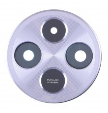 Скло камери для Xiaomi Redmi 14C, фіолетове, з рамкою