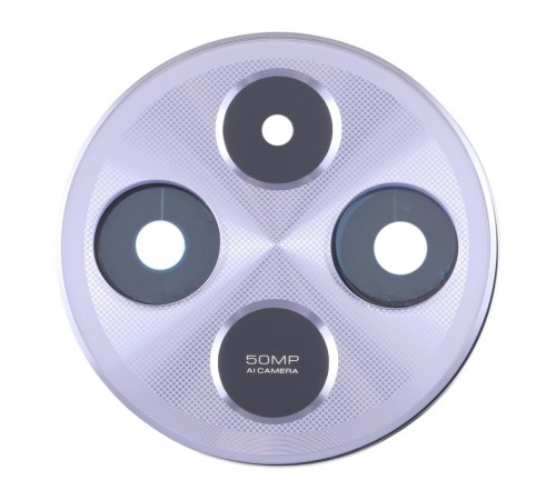 Скло камери для Xiaomi Redmi 14C, фіолетове, з рамкою