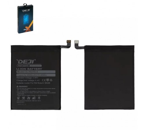 Акумулятор Deji BN46 для Xiaomi Redmi 7, Redmi Note 8, Redmi Note 8 (2021), Redmi Note 8T, Li-ion, 3,85 В, 4000 мАг