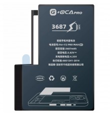 Акумулятор G-OCA Pro для iPhone 12 Pro Max, Li-ion, 3,83 В, 3687 мАг, (A2466), оригінальний IC