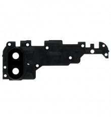 Скло камери для Samsung A107F/DS Galaxy A10s, чорне, з рамкою