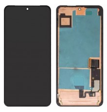 Дисплей для Google Pixel 8 Pro, чорний, з рамкою, Оригінал (переклеєно скло), GC3VE, G1MNW
