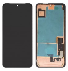 Дисплей для Google Pixel 8 Pro, черный, с рамкой, Оригинал (переклеено стекло), GC3VE, G1MNW