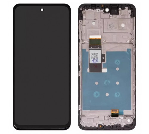 Дисплей для Motorola Moto G13, Moto G23 XT2333, черный, с рамкой, Original (PRC)