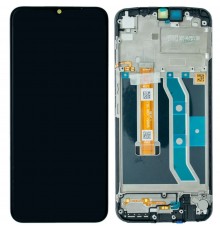 Дисплей для Realme C21Y, чорний, з рамкою, Original (PRC)