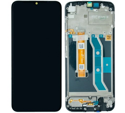 Дисплей для Realme C21Y, чорний, з рамкою, Original (PRC)