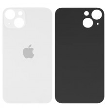 Задняя панель корпуса для iPhone 13, белая, не нужно снимать стекло камеры, big hole