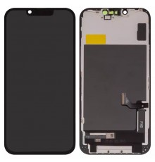 Дисплей для iPhone 14, черный, с рамкой, Copy, (TFT), ZY, LTPS