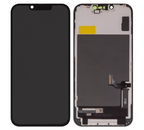 Дисплей для iPhone 14, черный, с рамкой, Copy, (TFT), ZY, LTPS