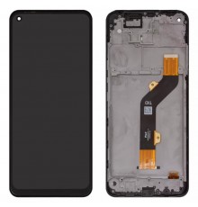 Дисплей для Tecno Spark 6, черный, с рамкой, High Copy TXDI680EBGPX-3