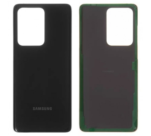 Задня панель корпусу для Samsung G988 Galaxy S20 Ultra, чорна (Cosmic Black)