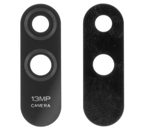 Скло камери для Xiaomi Redmi 9A, Redmi 9AT, чорне, без рамки