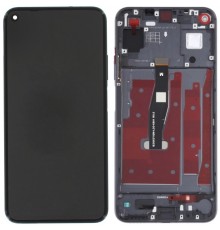 Дисплей для Huawei Honor 20, Nova 5T, чорний, з рамкою, High Copy, YAL-L21