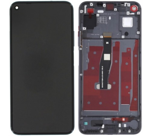 Дисплей для Huawei Honor 20, Nova 5T, чорний, з рамкою, High Copy, YAL-L21