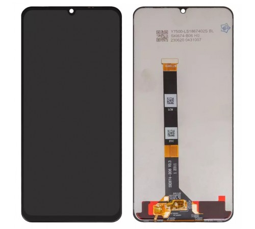 Дисплей для Realme C51, C53 NFC, Narzo N53, Note 50, чорний, без рамки, High Copy, RMX3830/ RMX3760/ RMX3761 (SKI674-B06 V0.3/LMIBH067109640)