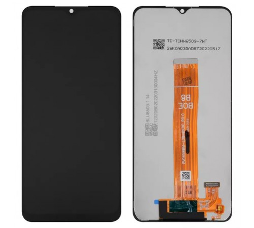 Дисплей для Samsung A127 Galaxy A12 Nacho, черный, Best copy, без рамки, Сopy, #BV065WBM-L09-DK00_R0.0 / HL6127JX-L06-DB00_R0.0