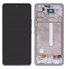 Дисплей для Samsung A536 Galaxy A53 5G, синий, с рамкой, Original (PRC)