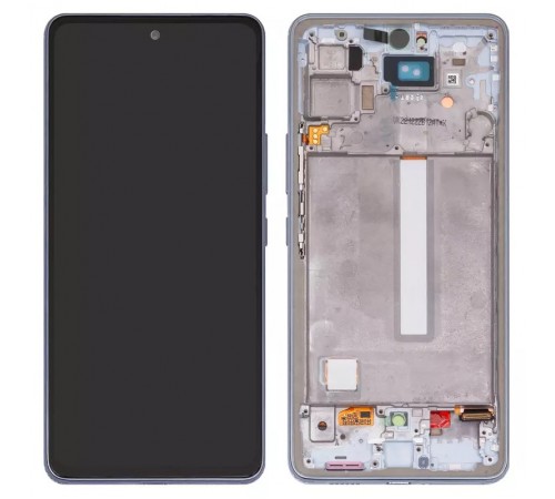 Дисплей для Samsung A536 Galaxy A53 5G, синий, с рамкой, Original (PRC)