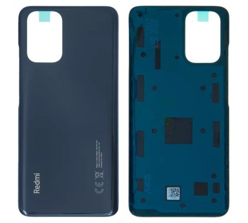 Задняя панель корпуса для Xiaomi Redmi Note 10, черная, M2101K7AI, shadow black (Onyx Gray)