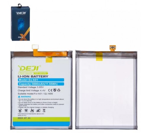 Аккумулятор Deji QL1695 для Samsung A015 Galaxy A01, Li-ion, 3,85 B, 3000 мАч