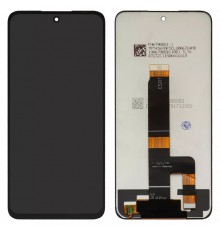 Дисплей для Xiaomi Poco M6 Pro 5G, Redmi 12, черный, без рамки, Оригинал (переклеено стекло)