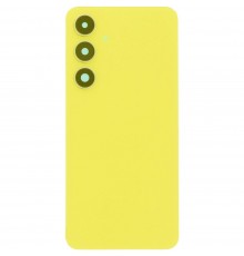 Задняя панель корпуса для Samsung S721 Galaxy S24 FE, желтая (Yellow), Copy + стекло камеры