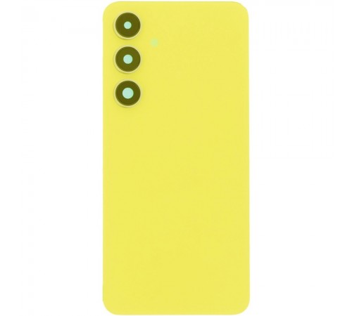 Задняя панель корпуса для Samsung S721 Galaxy S24 FE, желтая (Yellow), Copy + стекло камеры