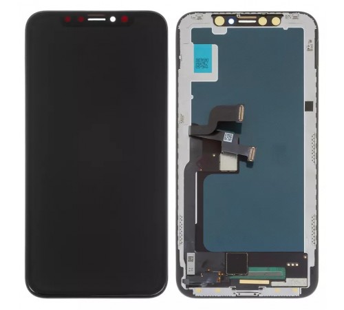 Дисплей для iPhone X, черный, с рамкой, Copy, (TFT), JK