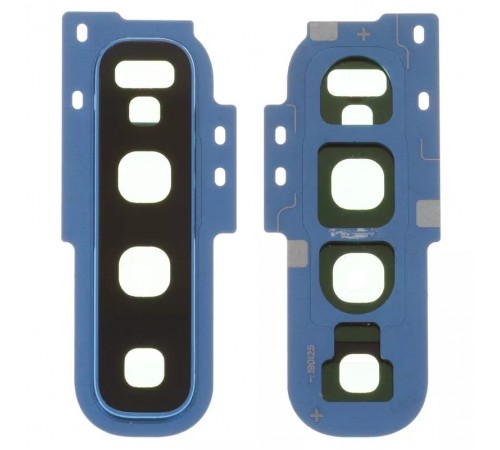 Стекло камеры для Samsung G973 Galaxy S10, голубое (Smoke Blue), с рамкой