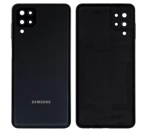 Задняя панель корпуса для Samsung M127 Galaxy M12, черная Задняя панель корпуса для Samsung M127 Galaxy M12, черная