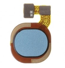 Шлейф для Tecno Spark 7 (KF6), Spark 7T (KF6p), сканера отпечатка пальца (Touch ID), голубой