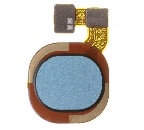 Шлейф для Tecno Spark 7 (KF6), Spark 7T (KF6p), сканера отпечатка пальца (Touch ID), голубой