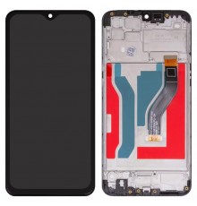Дисплей для Samsung A107 Galaxy A10s, чорний, з рамкою, High Copy