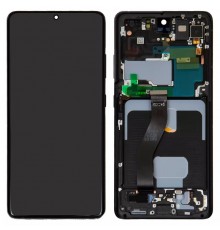 Дисплей для Samsung G998 Galaxy S21 Ultra 5G, черный, с рамкой, Original (PRC)