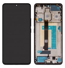 Дисплей для Xiaomi Poco F6, чорний, з рамкою, Original (PRC), 24069PC21G, 24069PC21I  