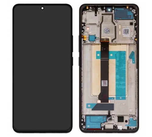 Дисплей для Xiaomi Poco F6, чорний, з рамкою, Original (PRC), 24069PC21G, 24069PC21I  